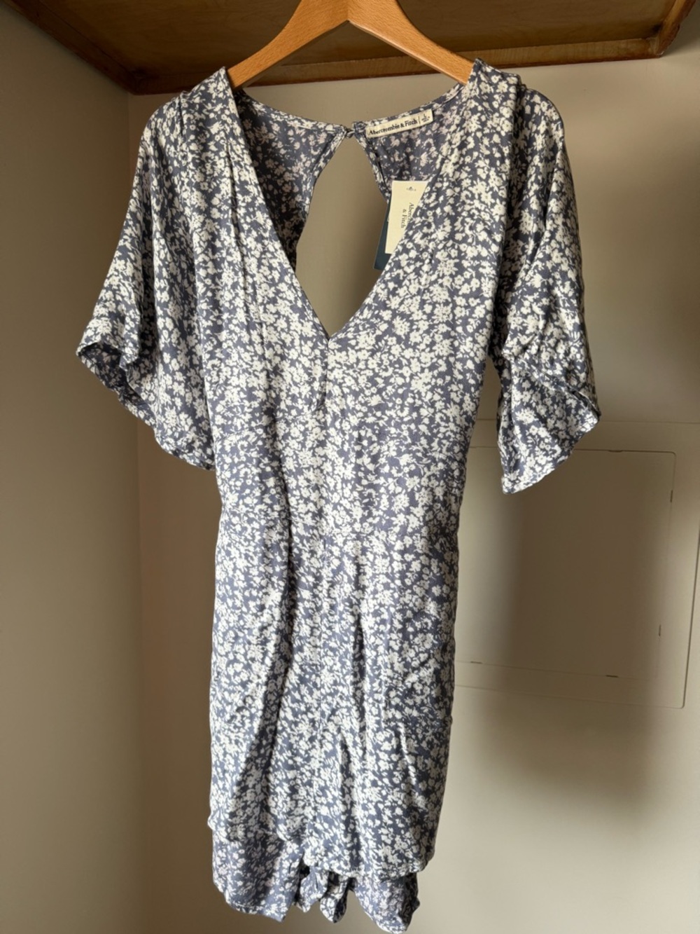 Abercrombie & Fitch Blue Floral Mini Dress